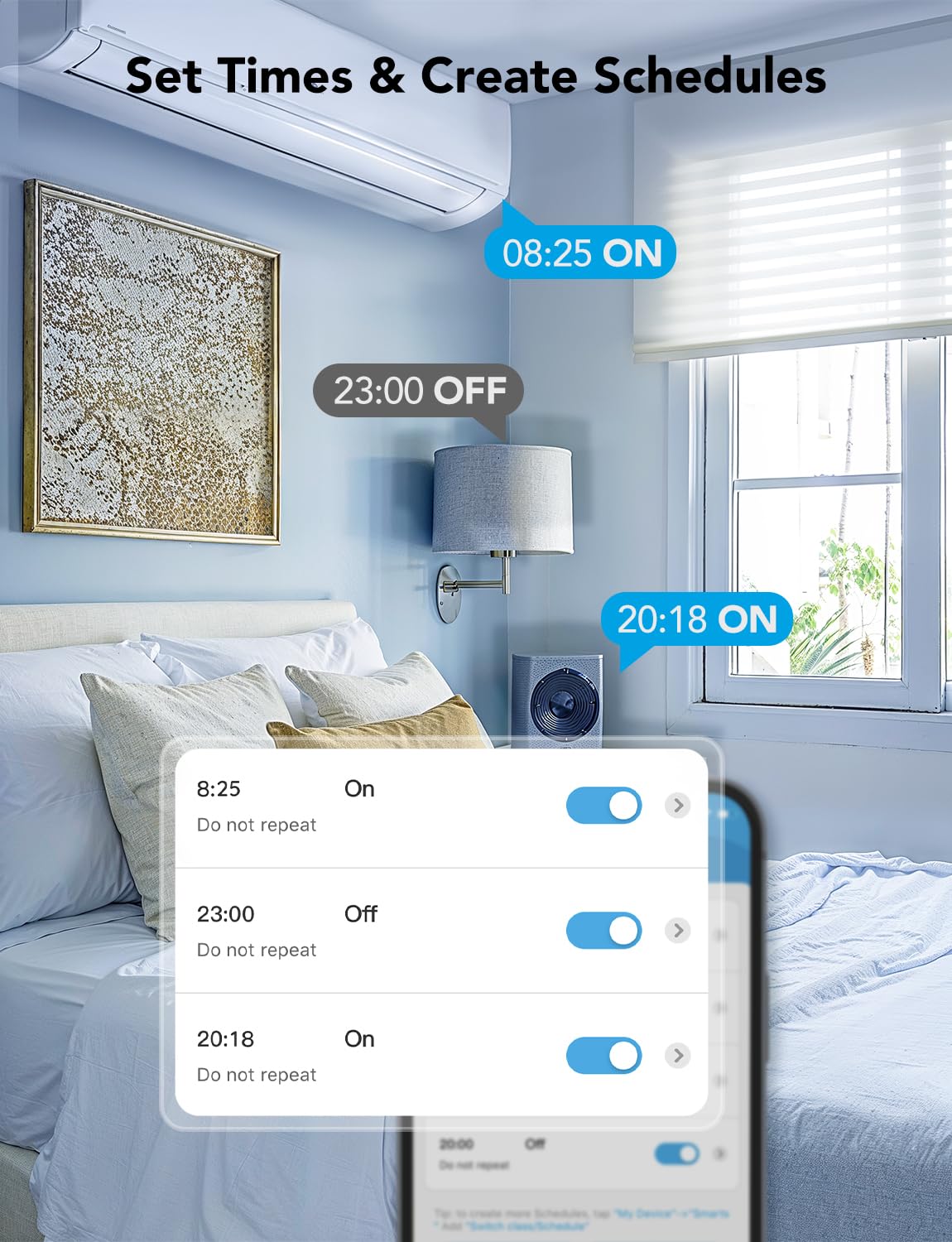 Govee Dual Smart Plug 4 Pack, 15A WiFi Bluetooth Outlet, 2-in-1 Design | Works with Alexa and Google Assistant, Remote Control via Govee Home App without Hub. Supports Timer, FCC and ETL Certified