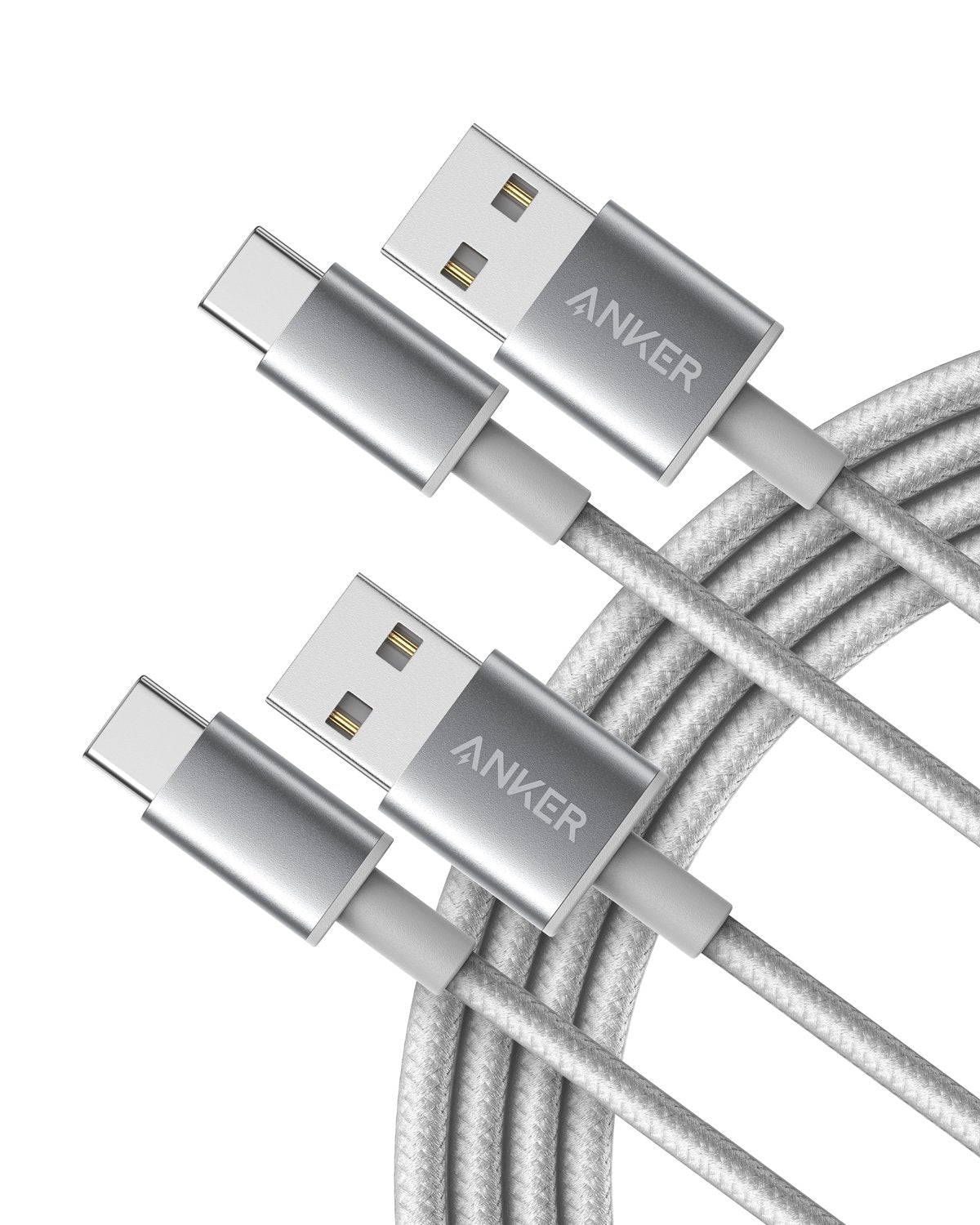 Anker Cable [2 Pack 10ft], USB A to USB C Cable for iPhone 17 Series,Samsung Galaxy S10 S10+, LG V30, Beats Fit Pro and More (Black).