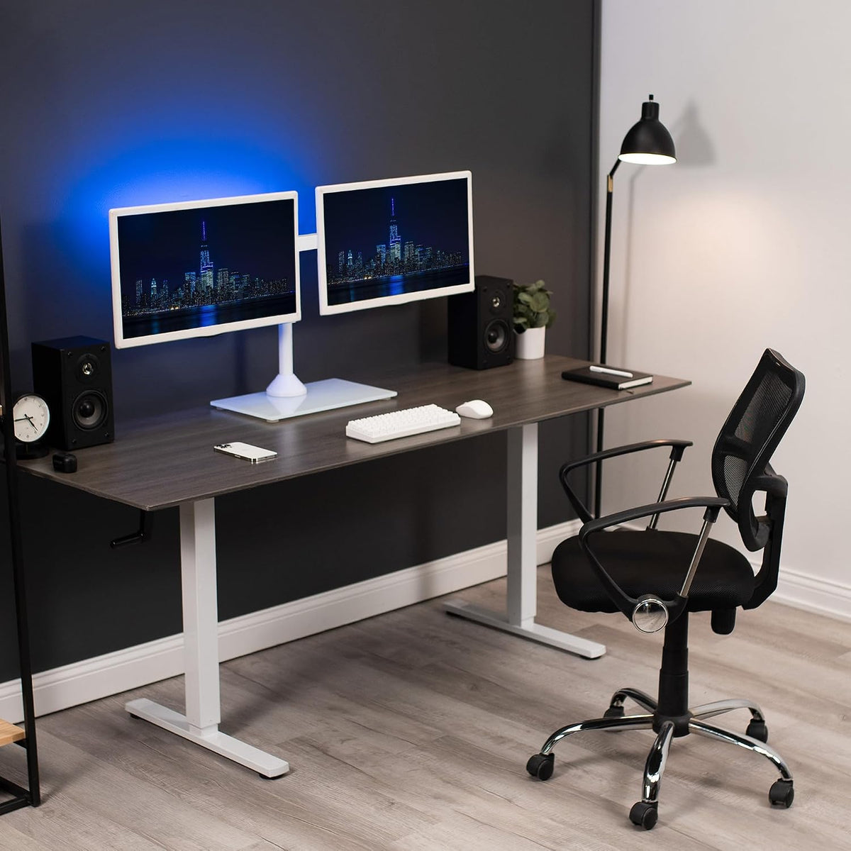 VIVO Dual Monitor Desk Stand for 13 to 32 inch Screens, STAND-V002FGW