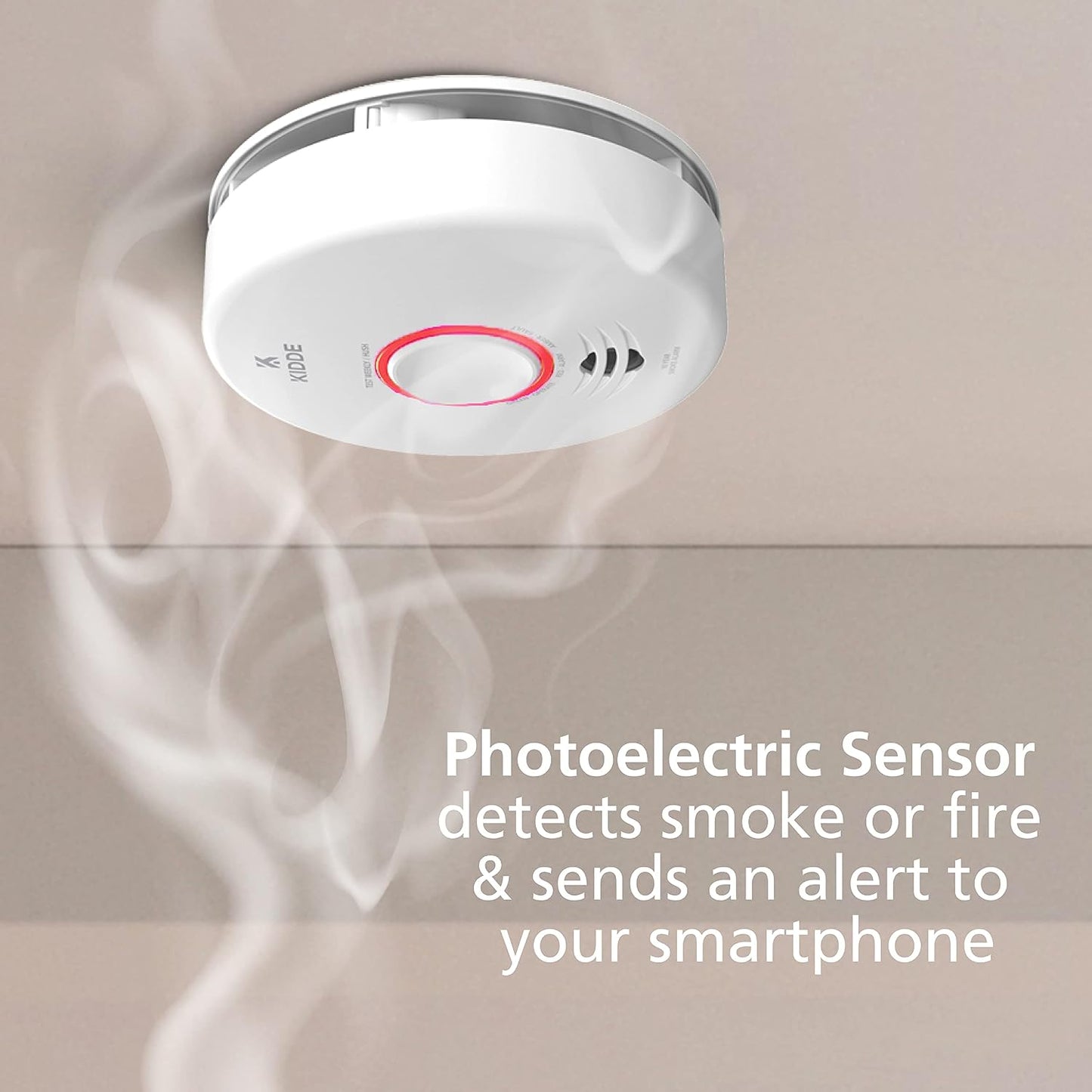 Kidde WiFi Water Leak Detector & Freeze Alarm, Alexa Device, Smart Leak Detector & Smart Smoke Detector, WiFi, Alexa Compatible Device, Hardwired w/Battery Backup, Voice & App Alerts
