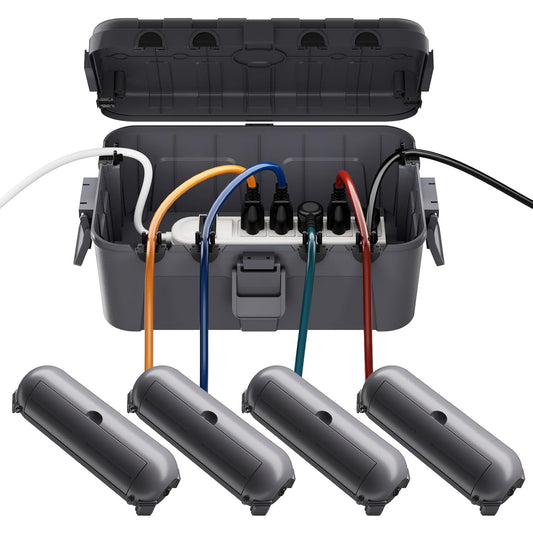 [5 Piece] RESTMO Outdoor Electrical Box Set（1 x Extra Large + 4 x Small）