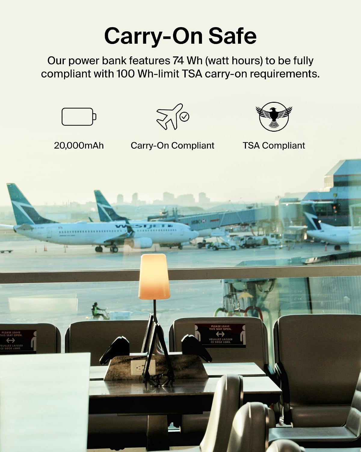 Belkin 20000mAh 15W 3 Port Power Bank, USB A to USB C Cable Included | Fast Charging, iPhone 17, Samsung Galaxy, Pixel, Airpods, iPad, Nintendo Switch 2, Battery Pack, USB C Port, USB A Port