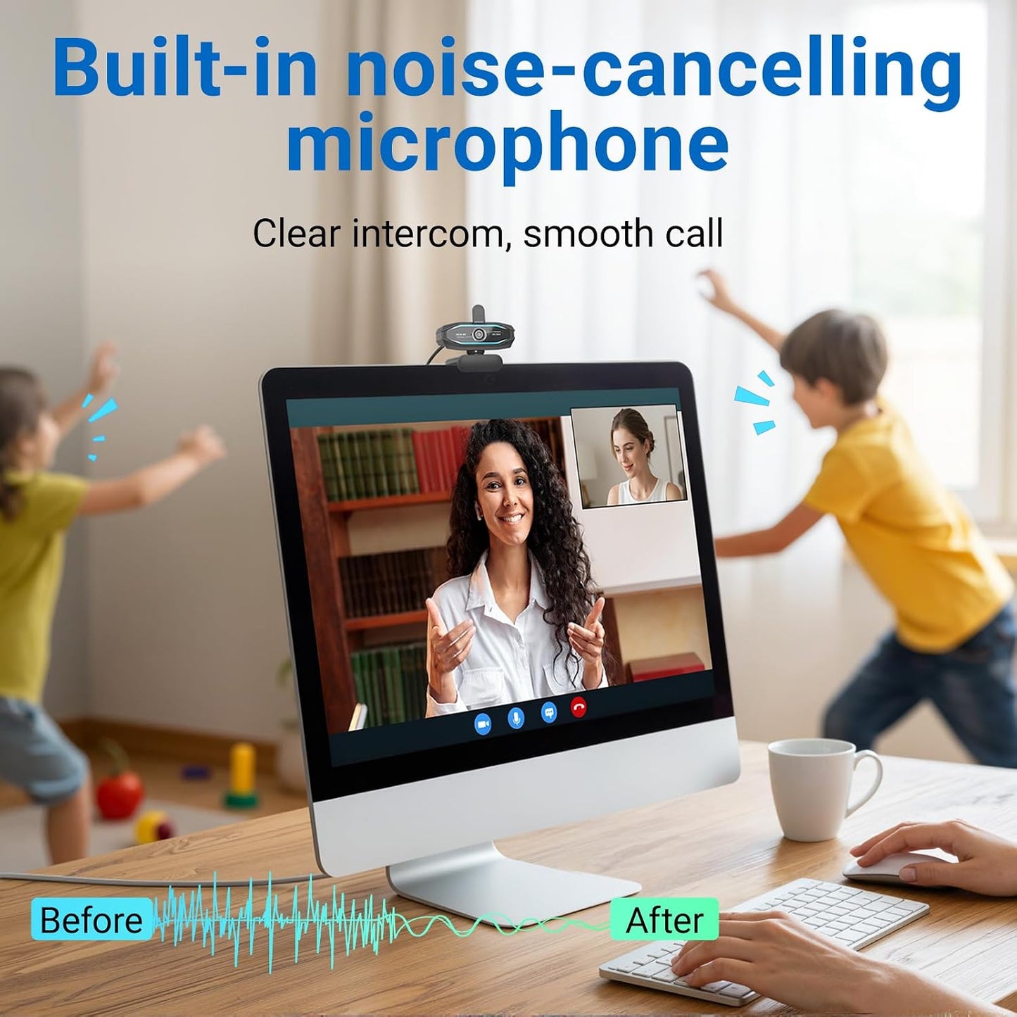 HD 1080P Gaming Webcam with Microphone,Streaming Camera Web Cam with RGB Light,Noise Cancellation, Privacy Cover,Plug and Play,Computer Camera for Desktop/Laptop,Video Calls/Conferencing/Streaming