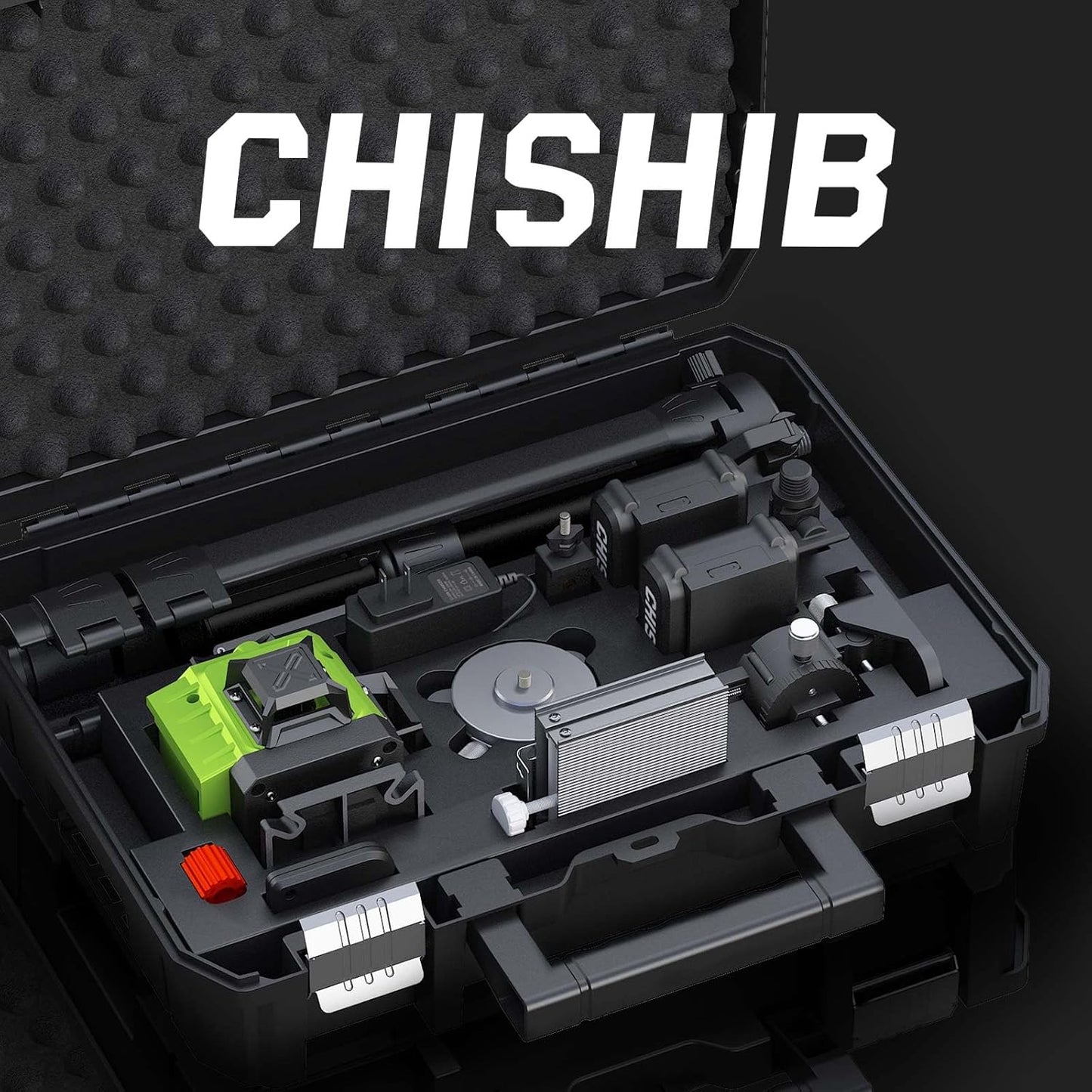 WEIDDW Laser Level 360° Green Cross Line Self Leveling Laser Measuring Tool