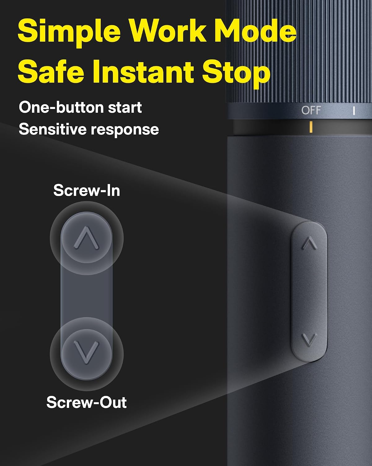HOTO 12-in-1 Electric Screwdriver Rechargeable, Cordless Screwdriver Set | 1/4'' Hex Bits, USB-C, 3 Torque Settings, LED Light, Ideal for Furniture, Home Repairs