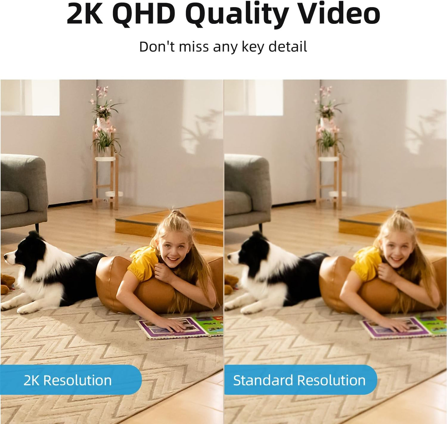 aosu 2K Indoor Camera,Baby Monitor for Home Security with 2.4GHz WiFi only | 360° Home View,One-Touch Calls,Smart Motion Tracking,IR Night Vision & 24/7 Recording,Compatible with Alexa/Google