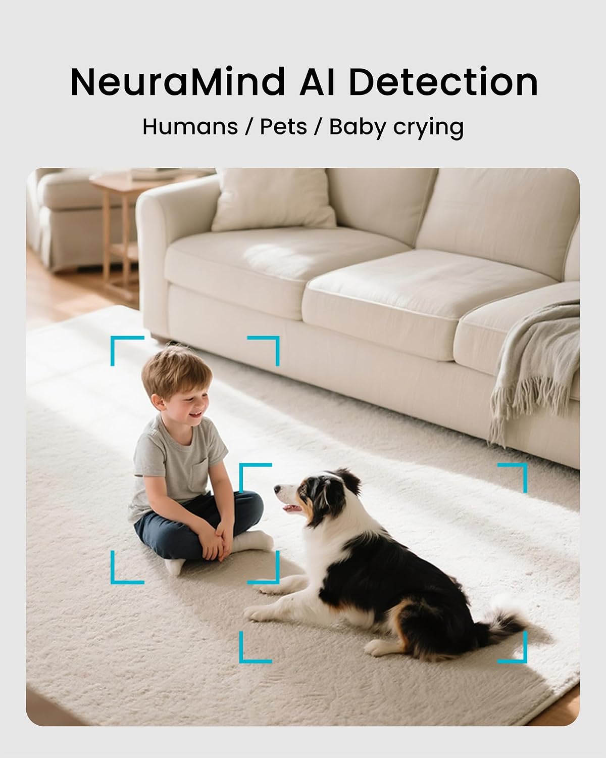 youkey Mini Magnetic Indoor Camera, 2K Plug-in Home Security Camera