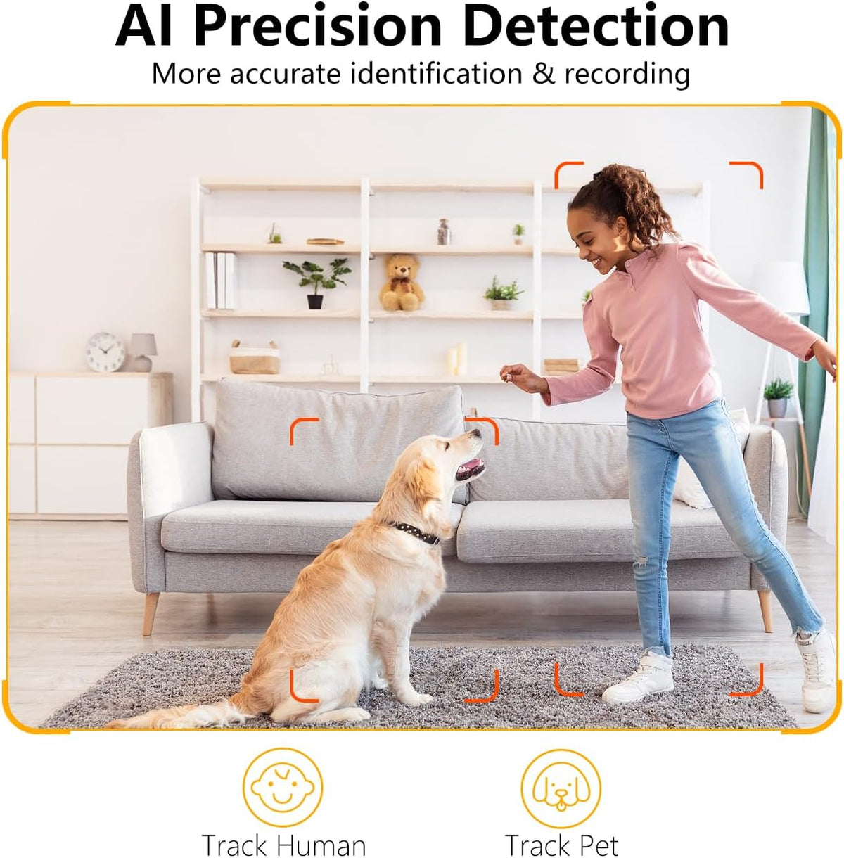 2K Pet Cameras, Dual-Band WiFi Indoor Camera with Night Vision