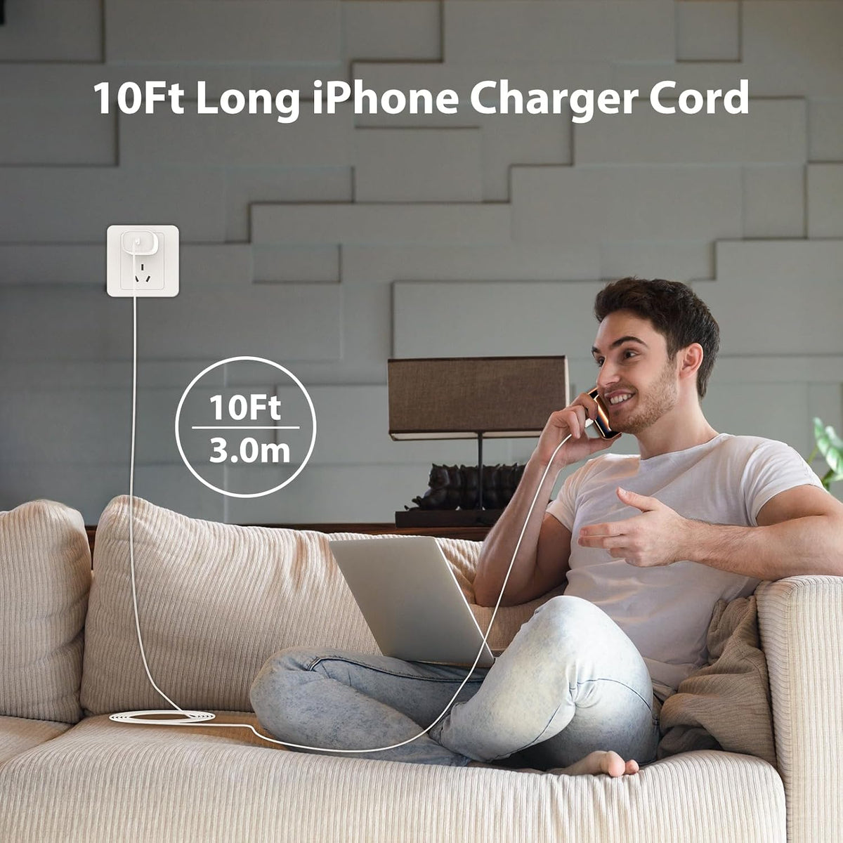 iPhone 18 17 16 Pro Max Charger Fast Charging 10 FT Long USB C Cable Cord