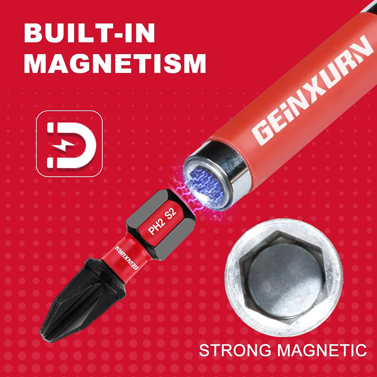 5 PCS Drive Guide with Self Retracting Sleeve, Mixed Length Magnetic Drill Bit Tip Holder for Prevent Screws Shaking When Driving