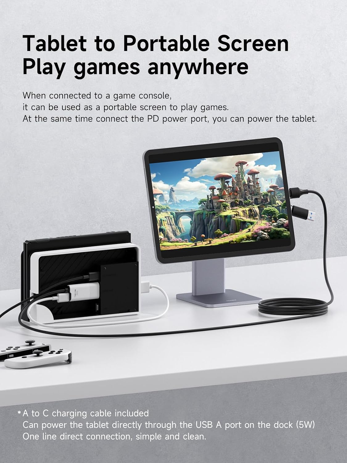 Hagibis USB3.0 Video Capture Card with 100W PD, HDMI to USB A/USB C Capture Cable 1080P@60fps YUY2 MJPEG MS2130 for Quest 3 2 Pro VR Switch2 PS4/5 Live Broadcast, Gaming, Streaming, Recorder