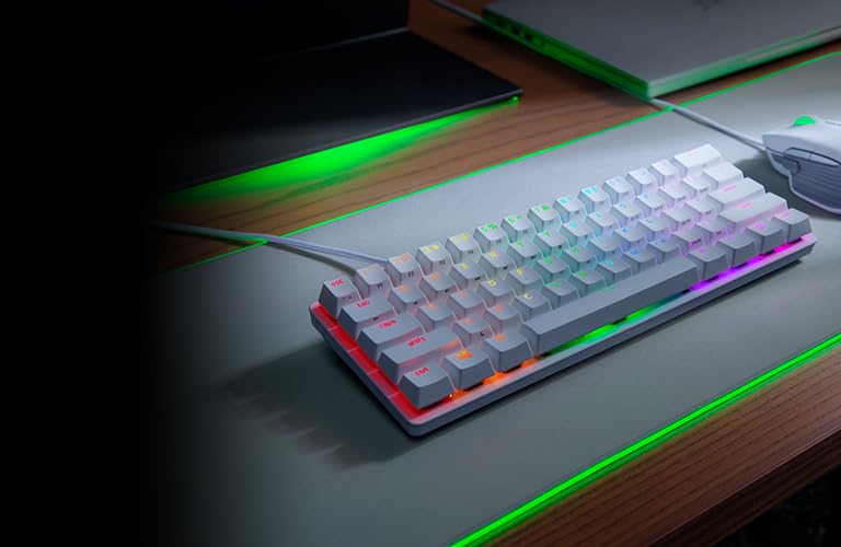 Razer Huntsman Mini Special Edition, 60% Optical Gaming Keyboard (Linear Red Switch) (Renewed)