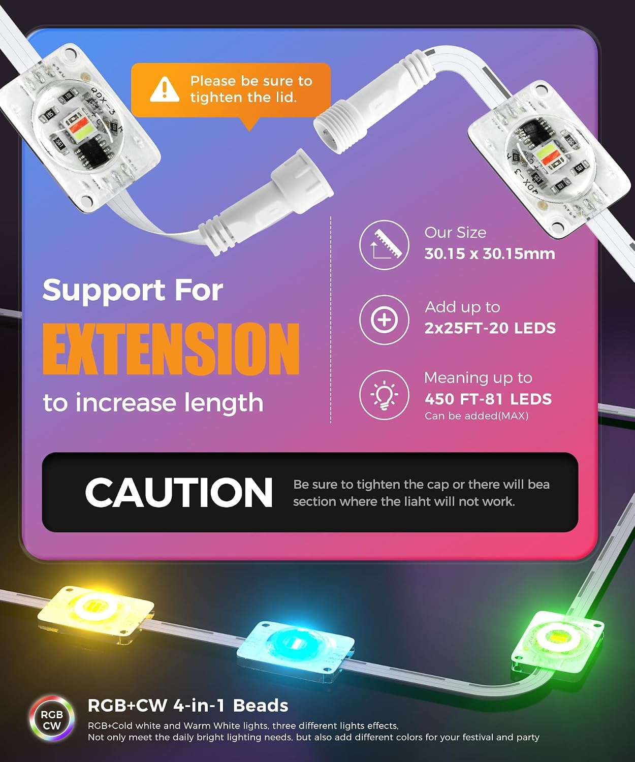 POOFZY 200 ft RGBIC Permanent Outdoor Lights for House, App and Remote