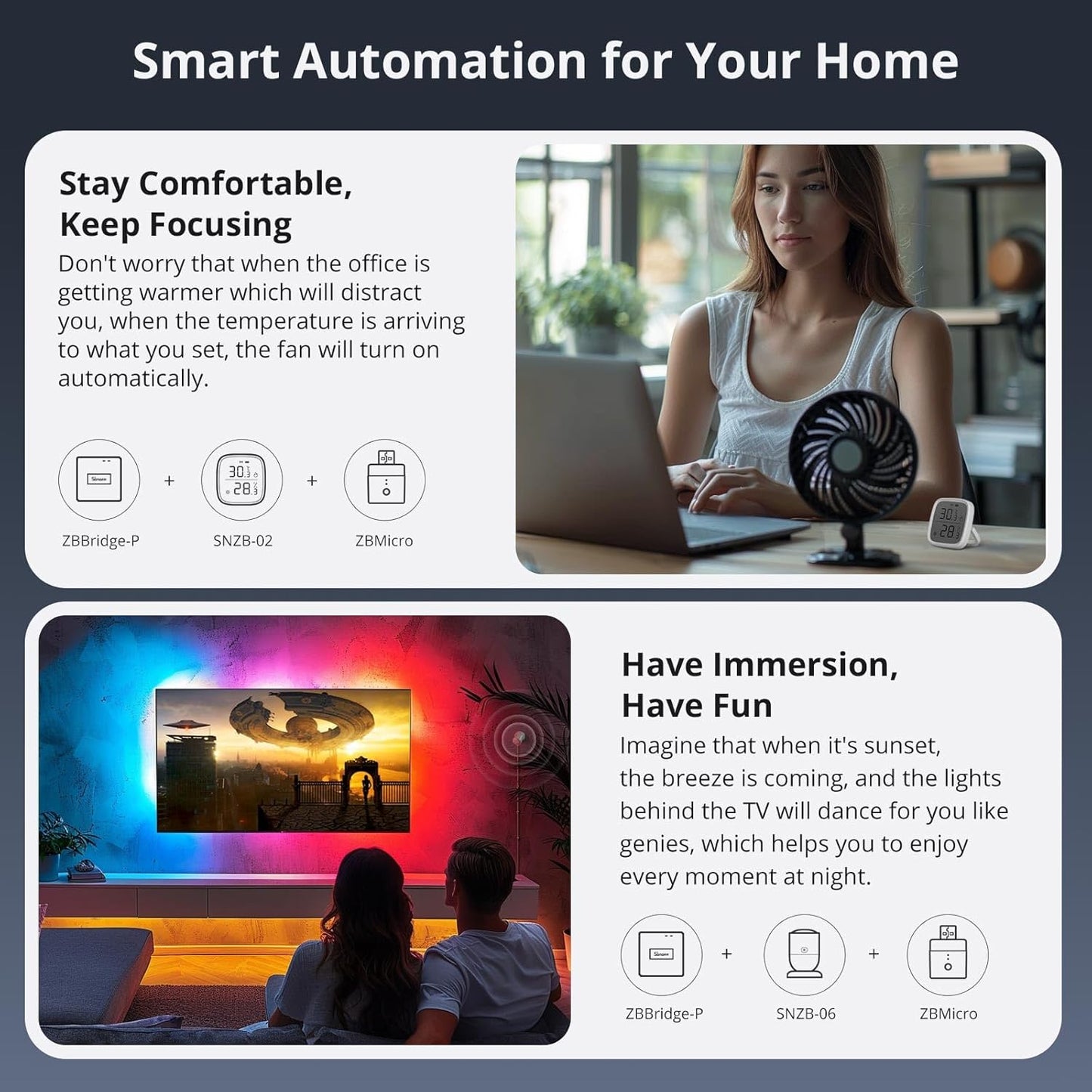 SONOFF Zigbee Smart USB Outlet, 5-22V DC Outlet Timer Smart Switch, Smart Home Devices Compatible with Alexa and Google Home, Zigbee Switch Wireless Support Fast Charging, USB 2.0 ZBMicro (1)