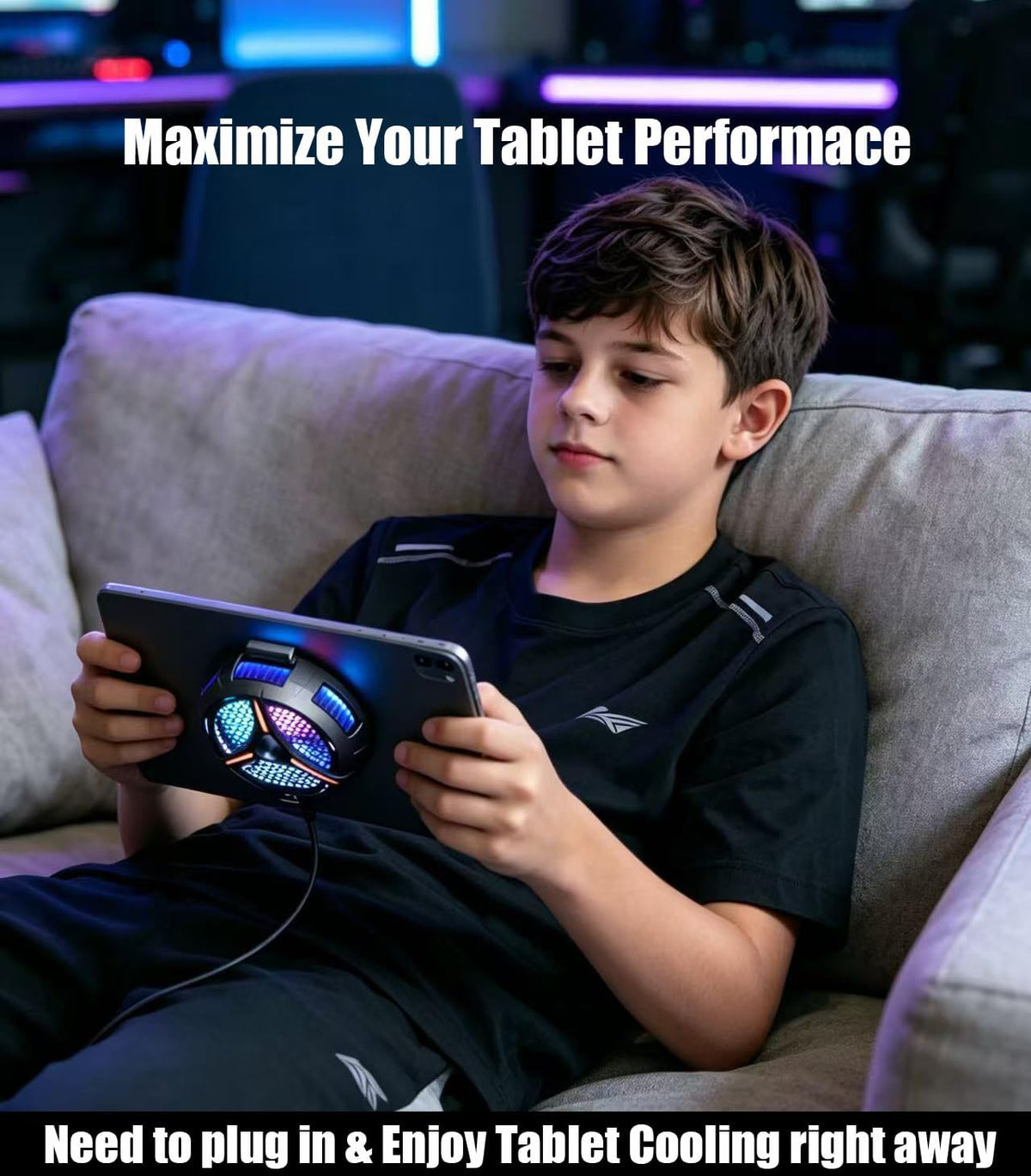iPad Cooler, Magnetic Tablet Cooler for Surface pro/Samsung Tab