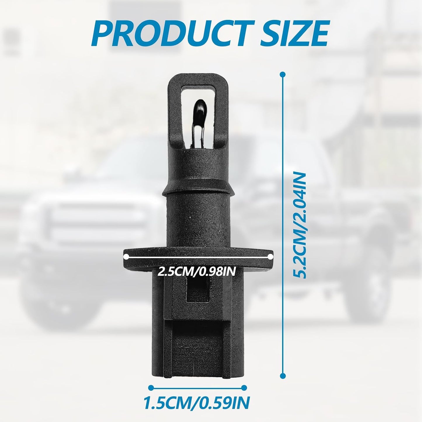 Intake Air Charge Temp Sensor for 1997-2008 F0rd F-150 F-250 F-350, 1997-2002 E-Series, Expedition, 1999-2005 Mustang Ranger Navigator, Lincoln Mercury - Replace DY735 AX31 158-1424