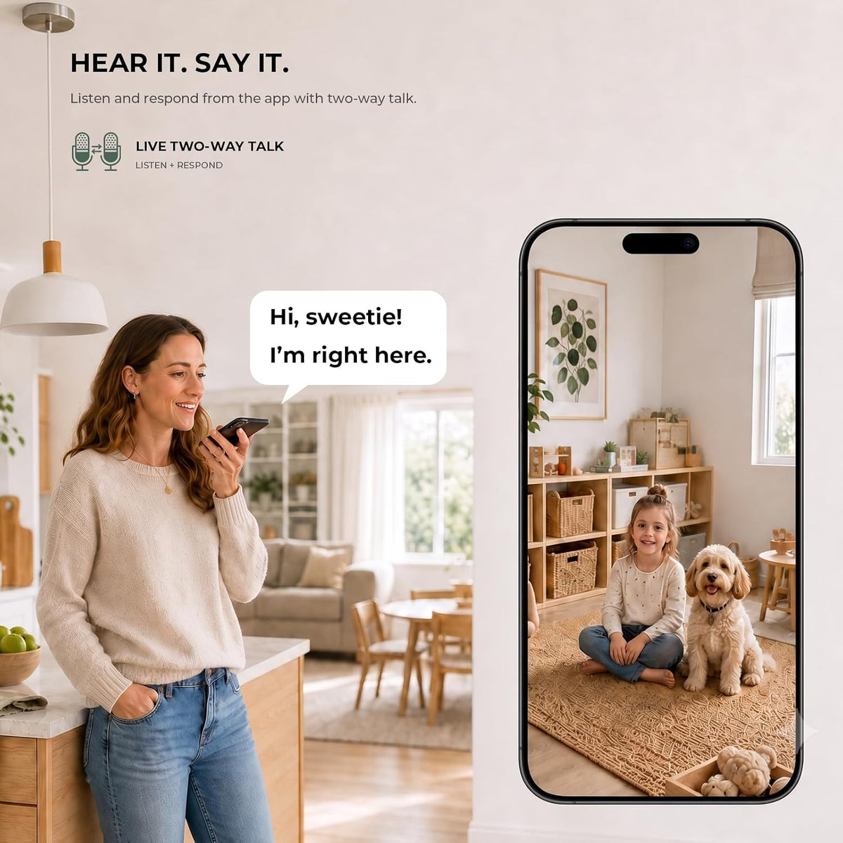 MUBVIEW Indoor Camera 2K,Pan Tilt 2.4/5 GHz Pet Camera with Phone App