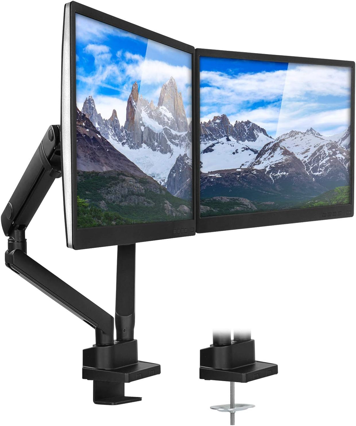Mount-It! Dual Monitor Arm Desk Stand, 24-32" Screens