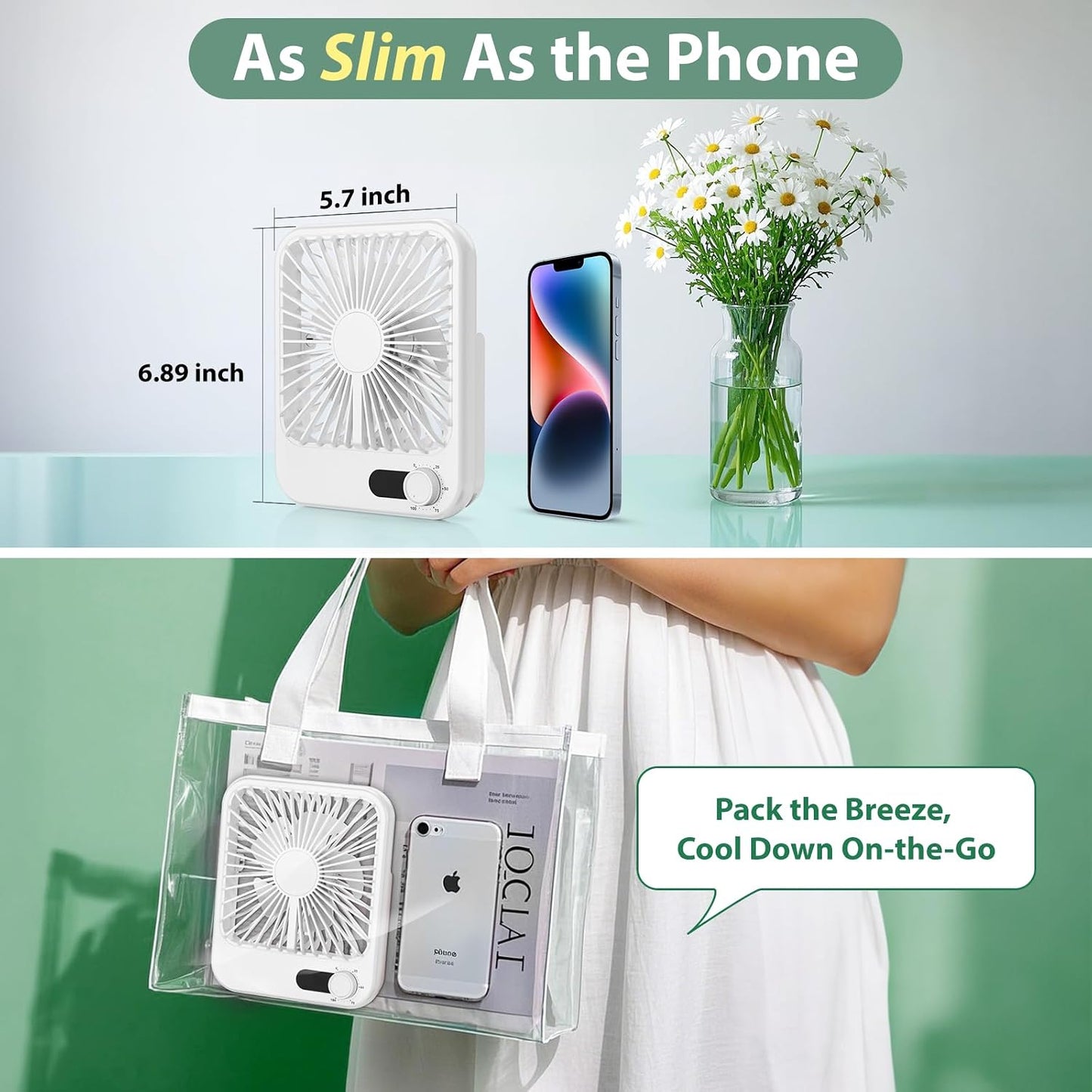 Portable Travel Fan for Cruise Approved, 4000mAh Cruise Essentials 2026 Rechargeable Fan100 Speed Wind Adjustable, Small Travel Essentials for Hotel Beside Sleeping Cruise Ship Must Haves