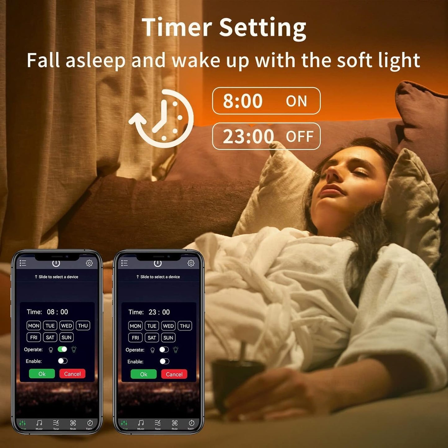KSIPZE Led Lights for Bedroom 50ft Led Strip Lights with Remote App Control | RGB Color Changing Music Sync for Room Bedroom Lighting Flexible Home Décor