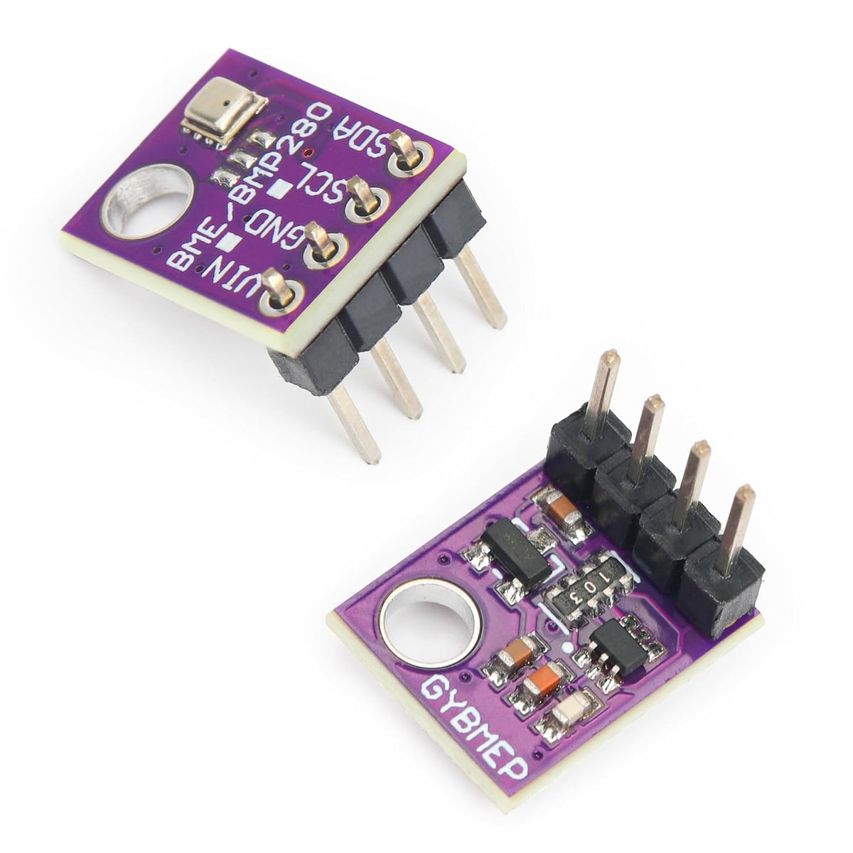 2PCS BME280 5V Sensor Module Atmospheric Pressure Temperature Humidity Sensors I2C SPI Breakout GY-BME280