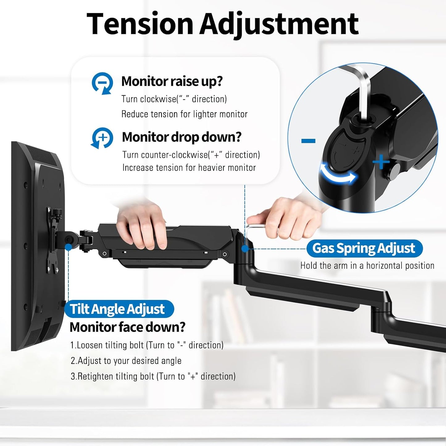 Triple Monitor Desk Mount for Computer Screens up to 32" | Holds up to 19.8 lbs Each, 3 Monitor Arm, Heavy Duty Stand Vesa Mount 75x75, 100x100