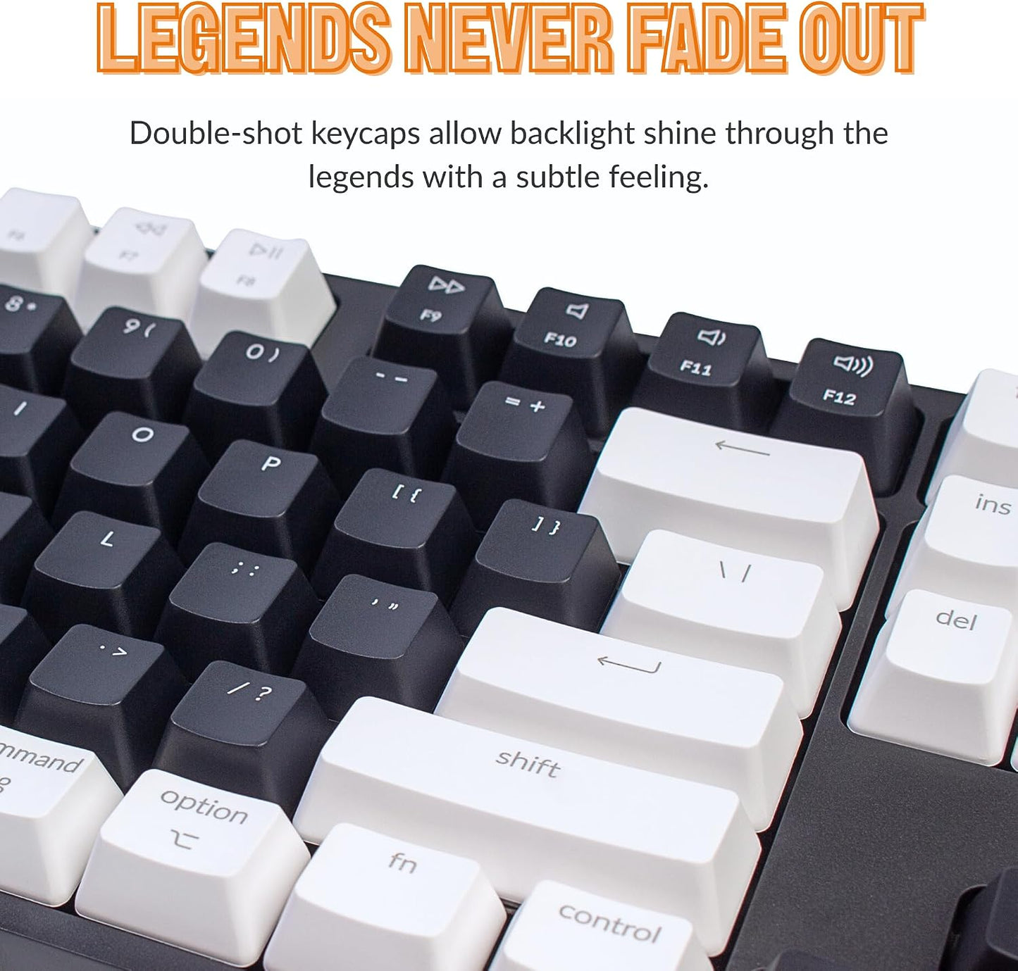 Keychron C2 Full Size 104 Keys Wired Mechanical Gaming Keyboard for Mac Layout, Gateron G Pro Brown Switch/White LED Backlight/Double Shot ABS Keycaps/USB C Computer Keyboard for Windows Laptop