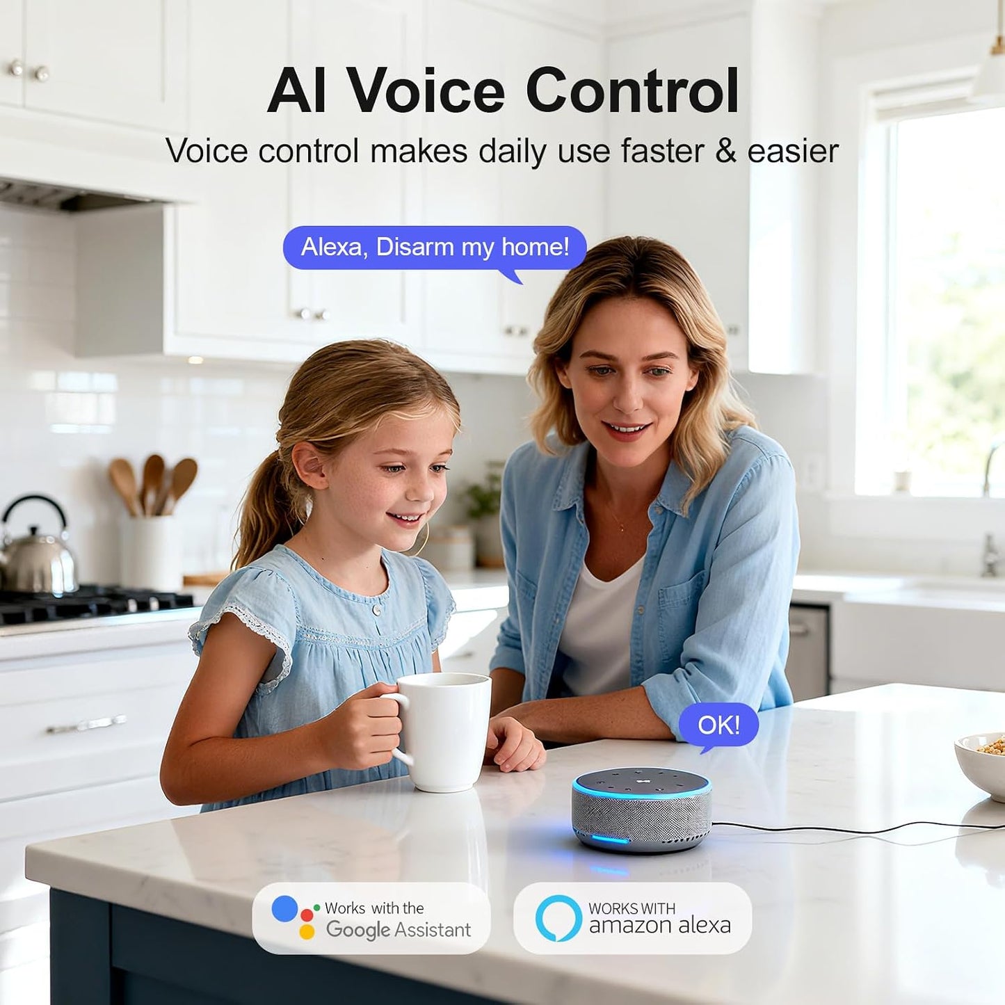 Wireless Alarm System for Home Security,24Pcs WiFi+GSM/4G Home Alarm System with Loud Alarm Security System,SOS Button,Window Alarms, APP Control,Motion Sensors,Compatible with Alexa,NO Monthly Fee