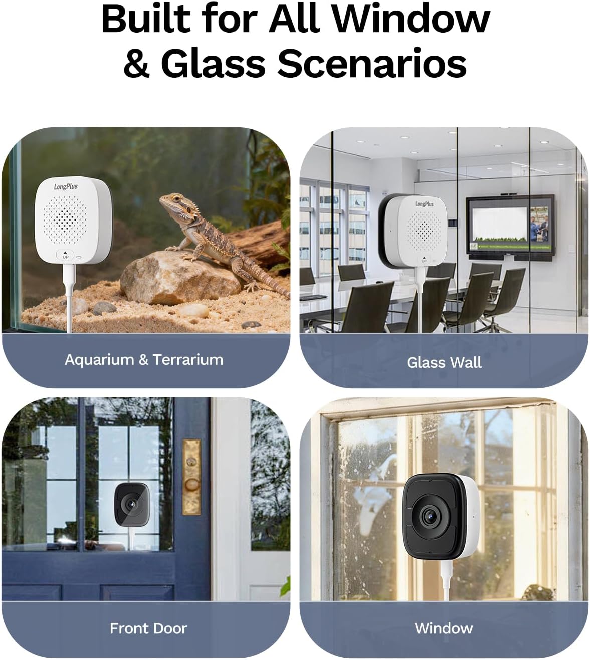 LongPlus 8MP 4K Window Camera with Night Vision,Safeview Security Camera