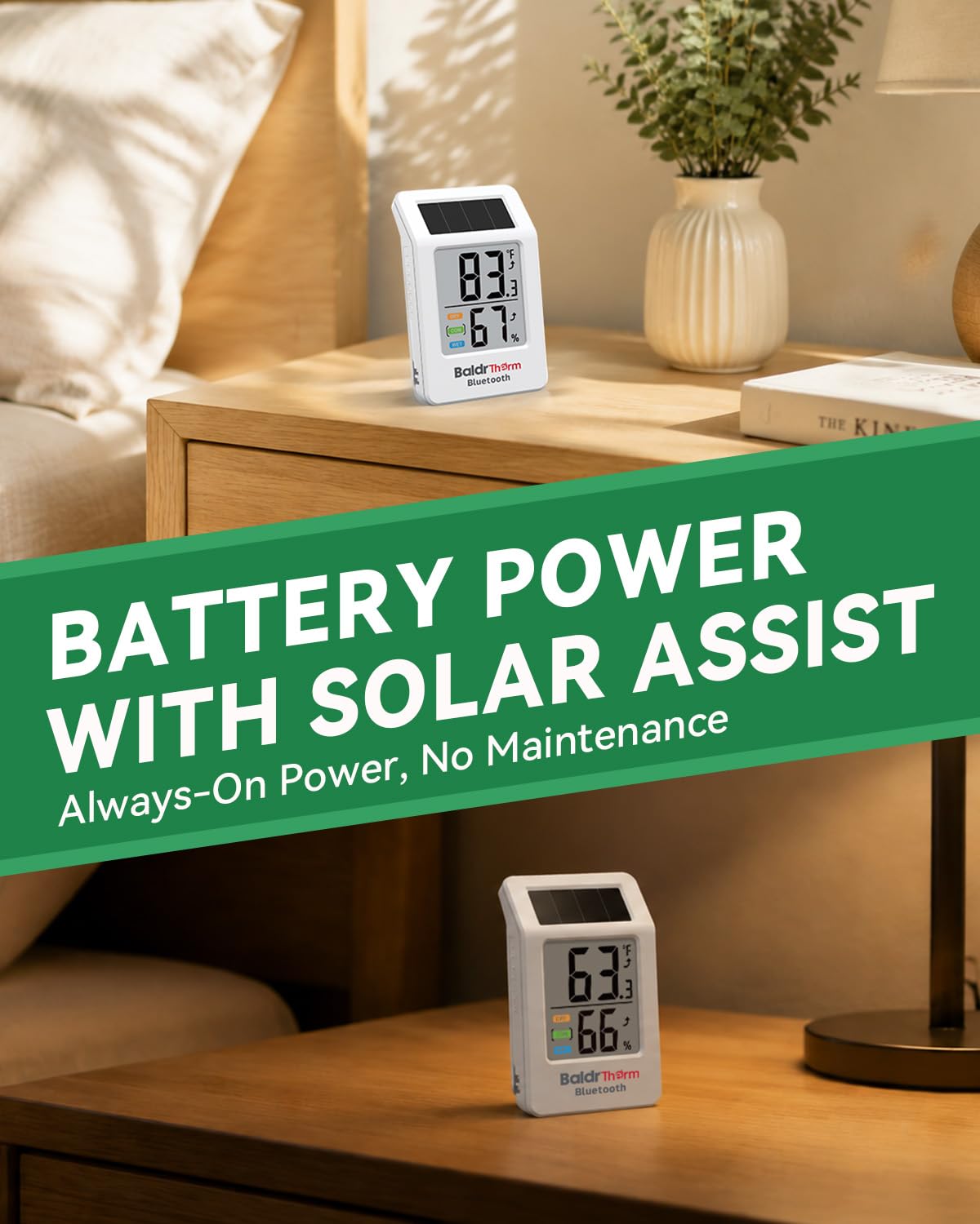 Bluetooth Thermometer Hygrometer 3 Pack, Indoor Room Humidity Meter
