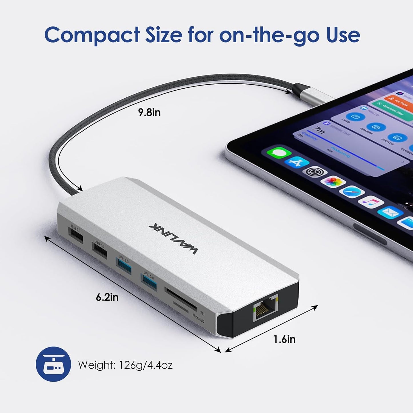 WAVLINK Laptop Docking Station,Triple Monitors,Dual DisplayPort,HDMI,85W PD | 12 In 1 Multiport USB C Dock, Single 4K@60Hz, Gigabit Ethernet,3×USB-A, SD/TF and Mic/Audio for Dell/HP/Lenovo, Windows Only