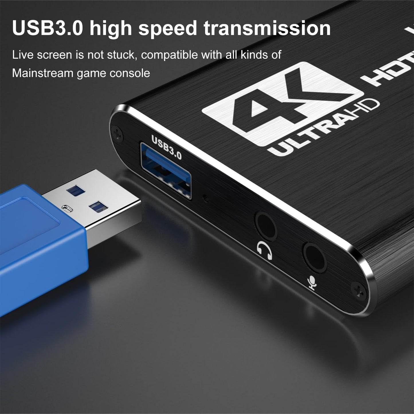 dobestyou 4K Capture Card Black for Streaming, Recording & Gaming – HDMI Video Capture Device with USB 3.0, 1080p 60fps, Plug & Play,Zero Latency for PS5, Xbox, Switch, OBS, PC, Mac