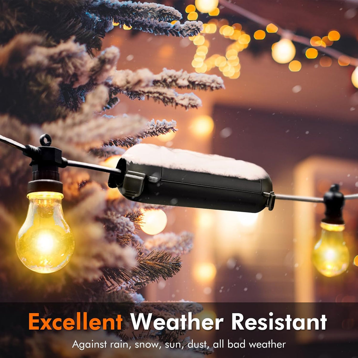 RESTMO 4 Pack Outdoor Plug Cover, Waterproof Outdoor Extension Cord Cover
