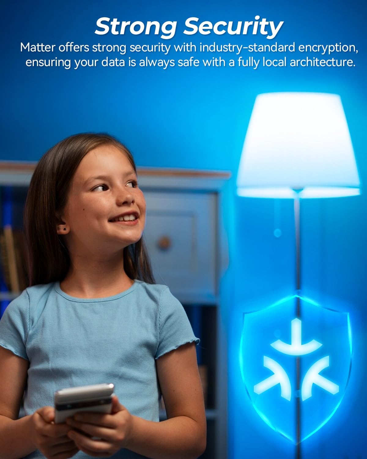 Matter E12 Candelabra Smart Bulb, No Dedicated App Needed, RGBCW WiFi