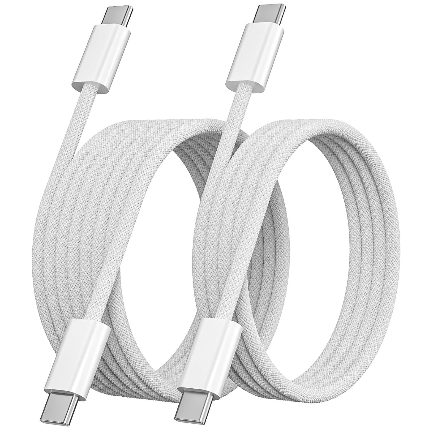 Quickeep USB C to USB C Cable 3FT 2 Pack, Nylon 60W iPhone 17 Charger Cord | Braided USBC to USBC Cable, Type C Charger Fast Charging for iPhone 17 16 15 Pro Plus Pro Max/iPad Pro/Air