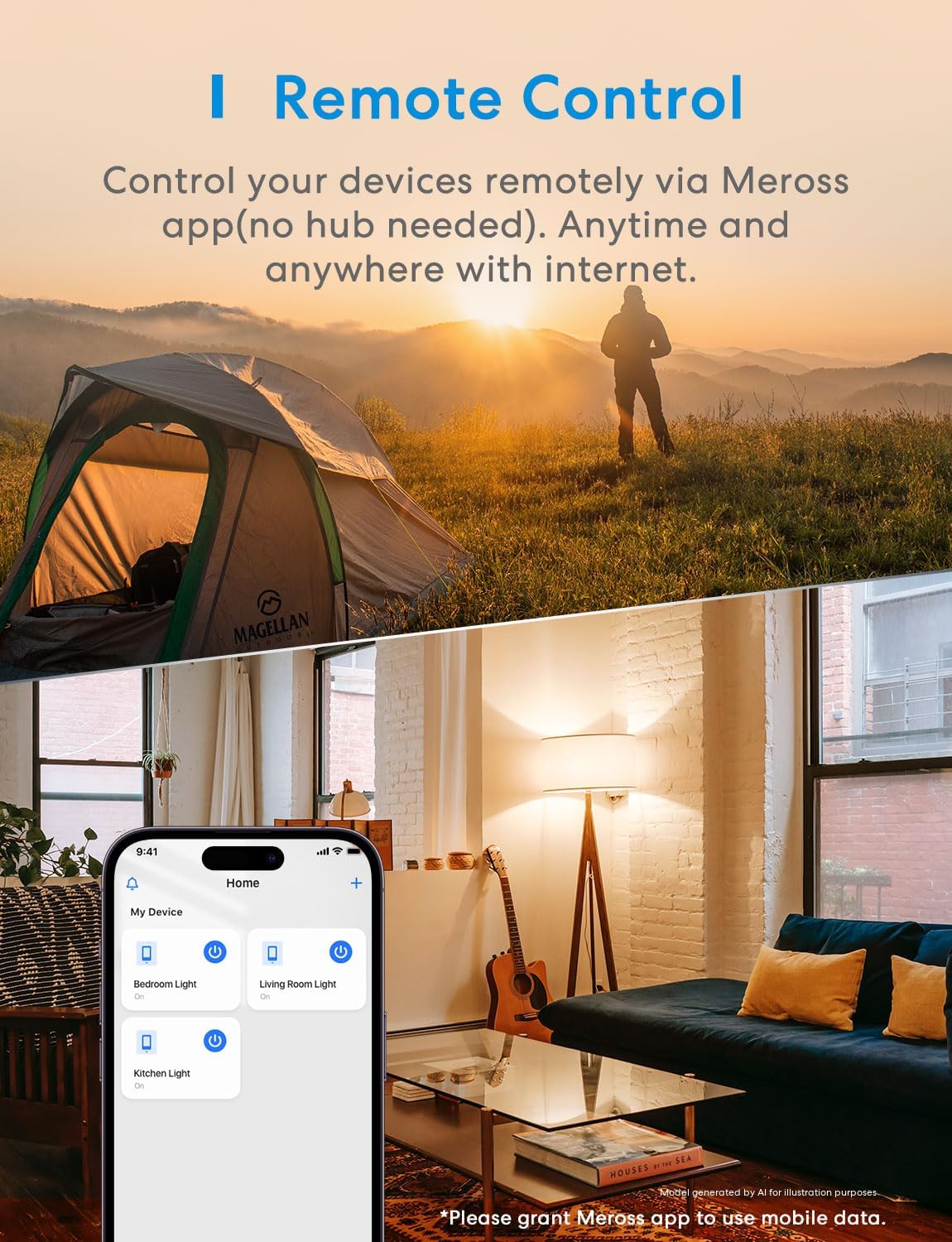 meross 4 Pack 3 Way Smart Switch Smart Light Switch Supports Apple HomeKit, Siri, Alexa, Google Assistant & SmartThings, Wall Switch Neutral Wire Required, Remote Control Timer