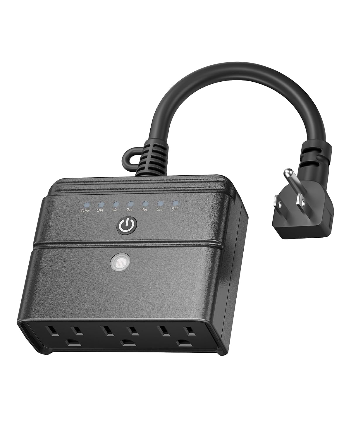 BN-LINK Outdoor Timer for Lights, 15A 1/2HP, 2 Grounded Outlets, ETL Listed