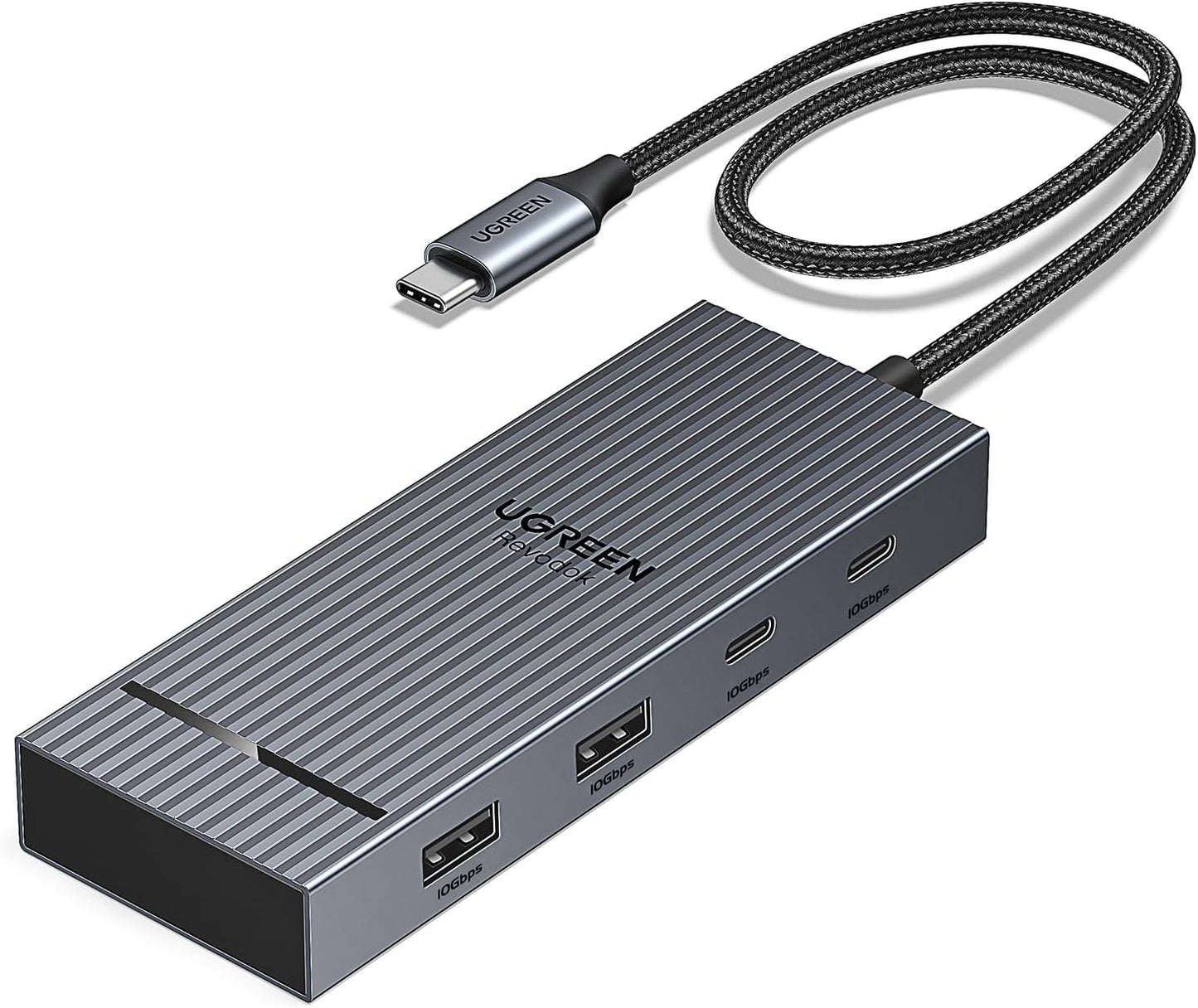 UGREEN USB C Docking Station Dual Monitor, 7-in-1 Aluminum Dock with 2xHDMI | Dual 4K@60Hz, 4x10Gbps USB-A&C Data Ports, 100W PD, Revodok Pro Laptop Docking Station for HP, Thinkpad, Dell and More Laptop