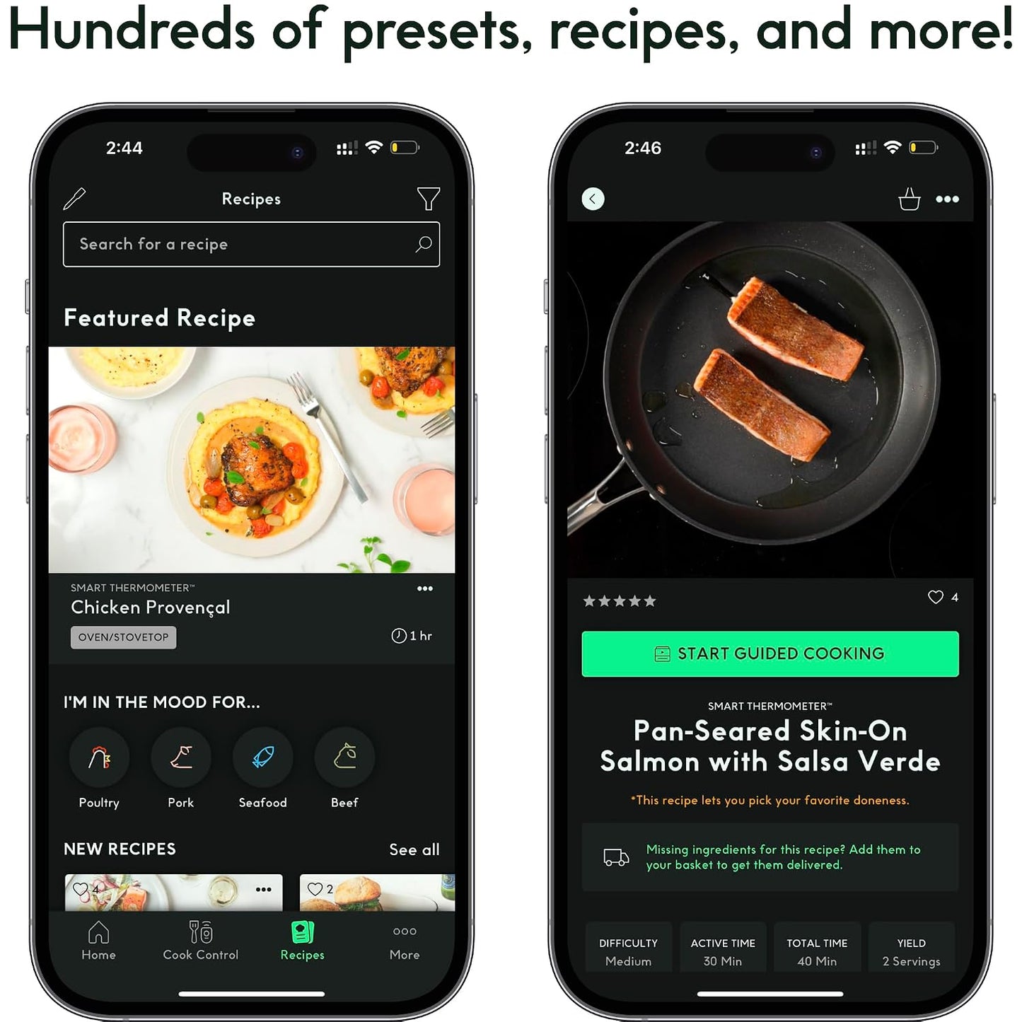CHEF iQ Sense Smart Wireless Meat Thermometer with Ultra-Thin Probe, Unlimited Range Bluetooth Meat Thermometer, Digital Food Thermometer for Remote Monitoring of BBQ Grill, Oven, Smoker, Air Fryer
