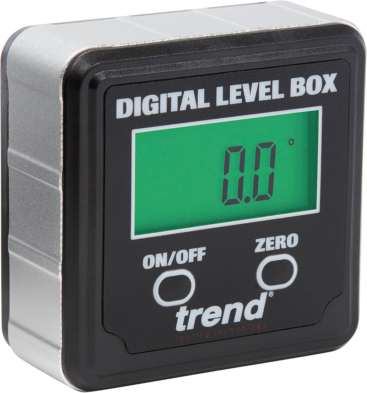 Trend Digital Level Box and Angle Finder, Magnetic Base and Backlit LCD Display for Table Saw, Miter Saw and Blade Angle Setup, Black, DLB
