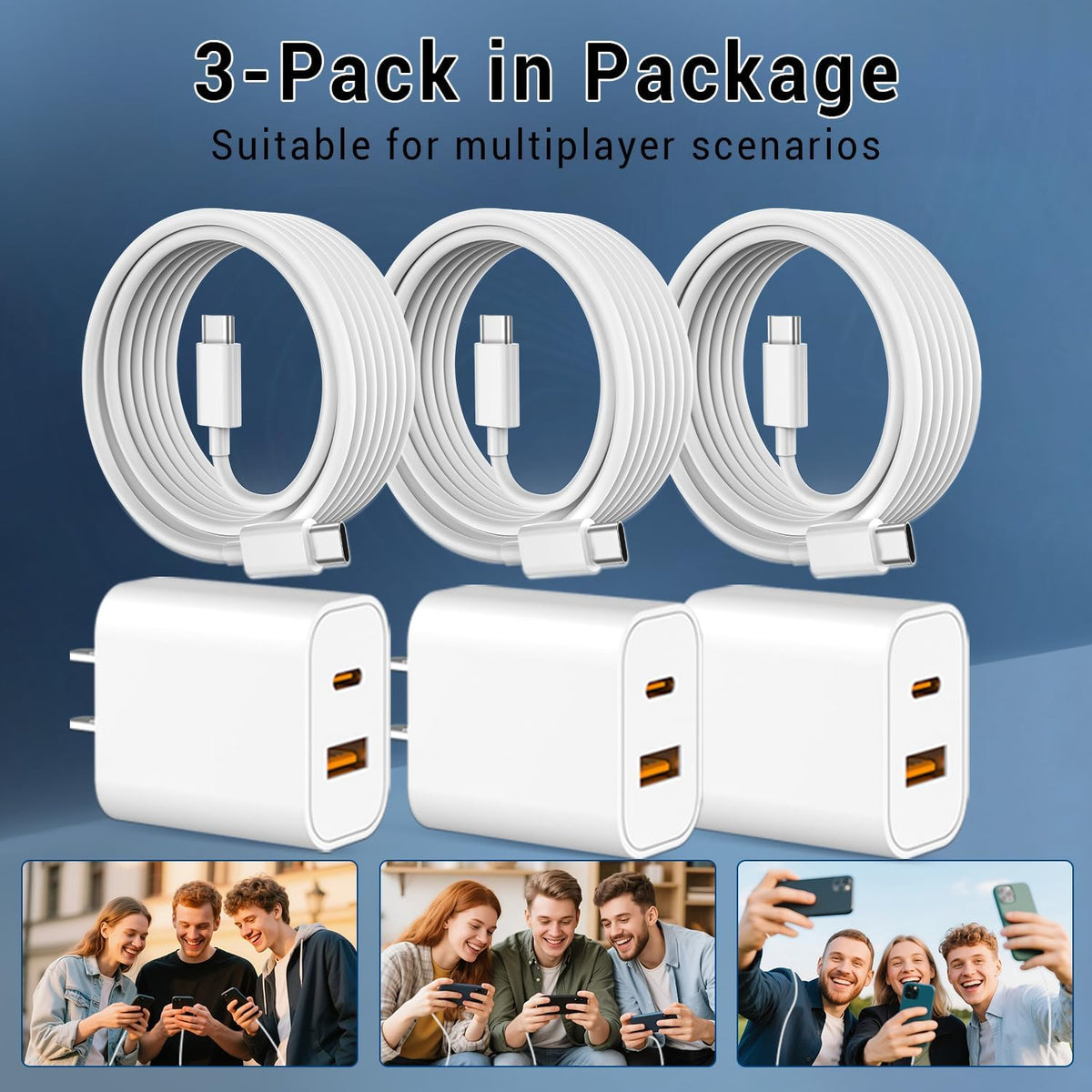 iPhone 18 17 16 15 Charger Fast Charging Type C Charger USB C Chargers