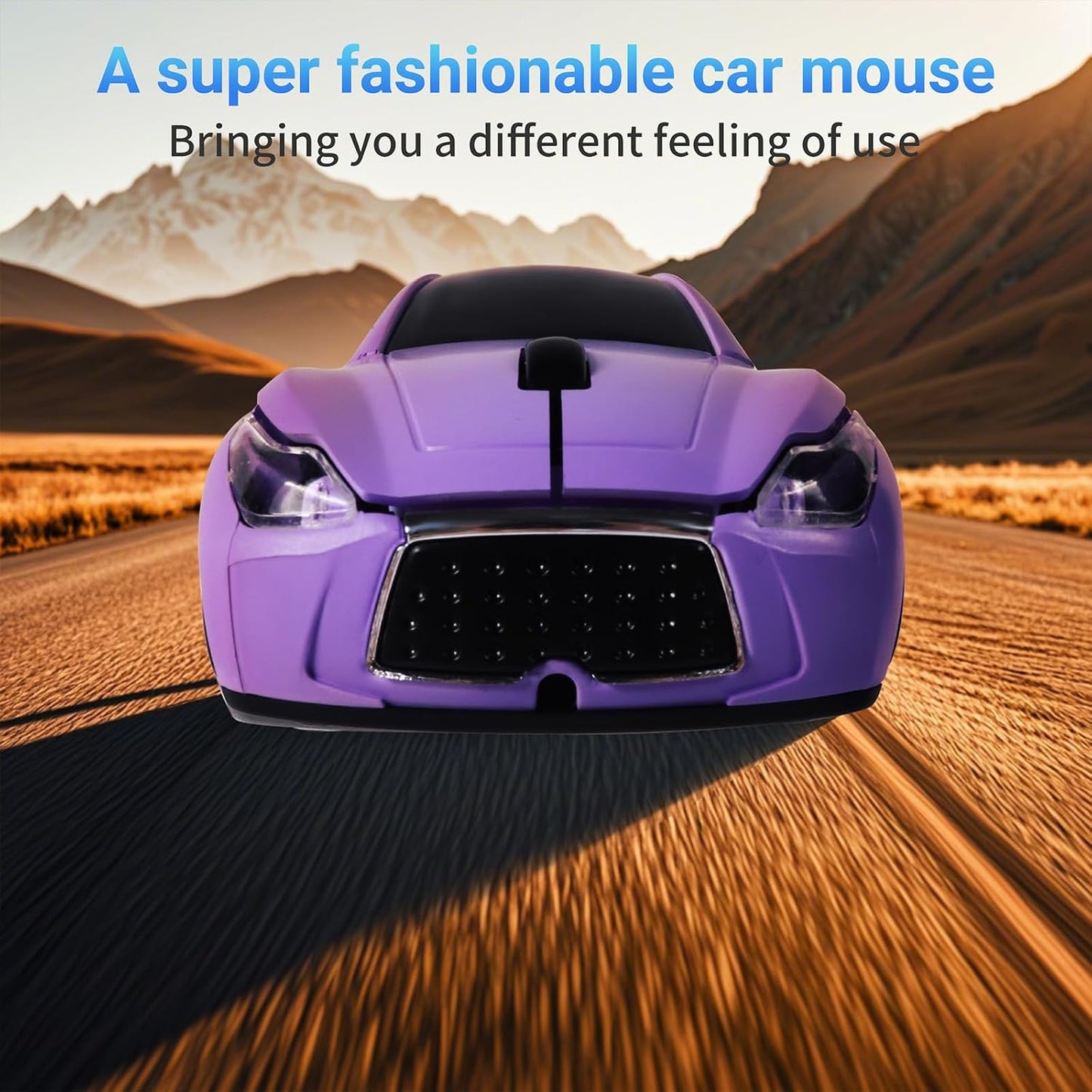 elec Space Car Mouse, Wireless Mouse (Purple)