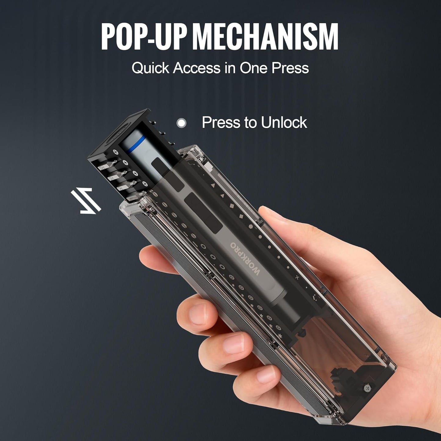WORKPRO 42-in-1 Mini Electric Screwdriver, Precision Screwdriver Set | 36 S2 Steel Bits & 2 Pry Bars, 3.7V Type-C Rechargeable, Magnetic Storage, Repair Tool for Electronics Phone Camera & Laptop