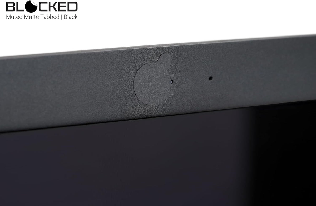 BLOCKED Original Vinyl Webcam Cover Stickers | 456 Restickable & Stackable Privacy Covers | for All Camera-endable Devices | Multi Finishes, Colors, & Sizes | 6-Pack Variety