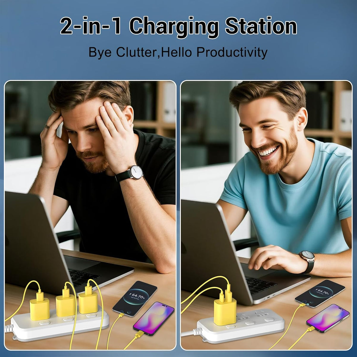 iPhone 18 17 16 15 Charger Fast Charging Type C USB C Chargers Yellow