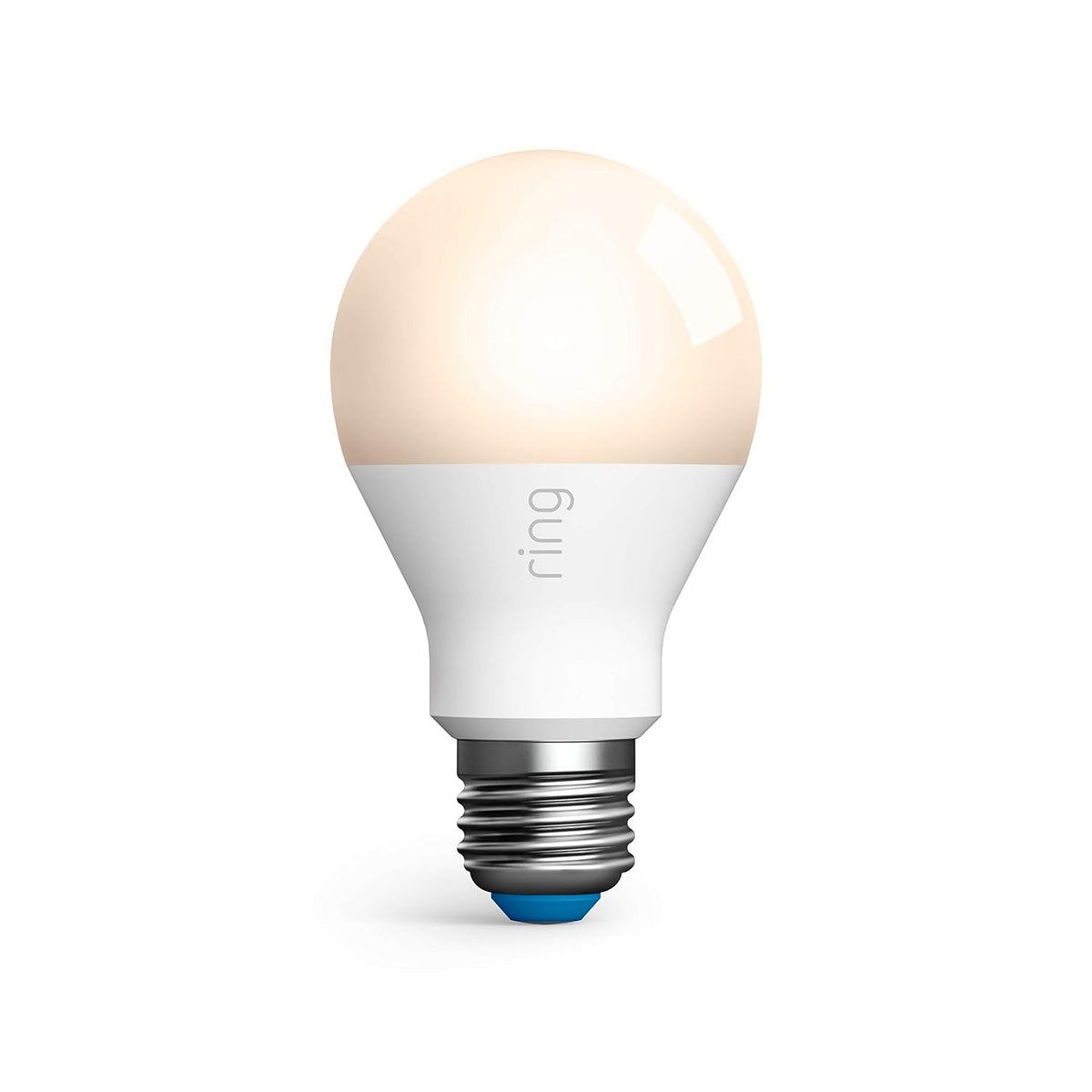 Ring A19 Smart LED Bulb — Energy-efficient with 800 lumens of white light, works with Amazon Sidewalk, White