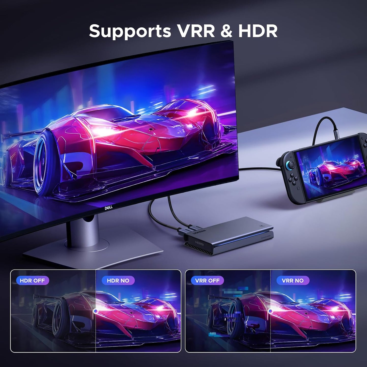 UGREEN 4K 144Hz Video Capture Card HDMI to USB 3.2 Gen 2 Game Recording | Mic and HDMI 2.1 Loop-Out, with Low Latency for Streaming Compatible with Switch 2/Xbox/PS4/PS5/PC/Camera/Mac/OBS/XSplit