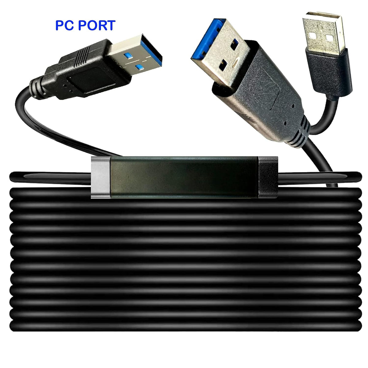 YOTETION Long USB3.0 A to A 80FT Cable,USB3.0 A Wire Rod to USB A 3.0 Cable Male to Male Data Compatible with Hard Drive, Camera, DVD Player, TV, Flash Light, Hub, Monitor, Speaker, and More