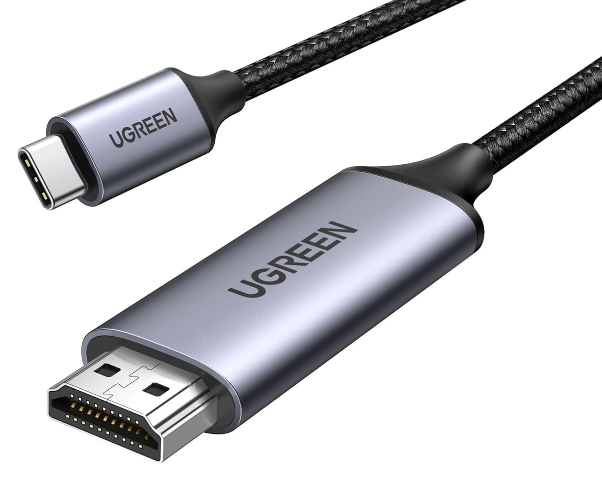 UGREEN USB C to HDMI 2.0 Cable 4K@60Hz for Home Office, 6.6FT | Unidirectional, Thunderbolt 4/3, Compatible with iPhone 17 Pro Max, MacBook Pro Air iPad Pro, XPS, Galaxy S26, Steam Deck