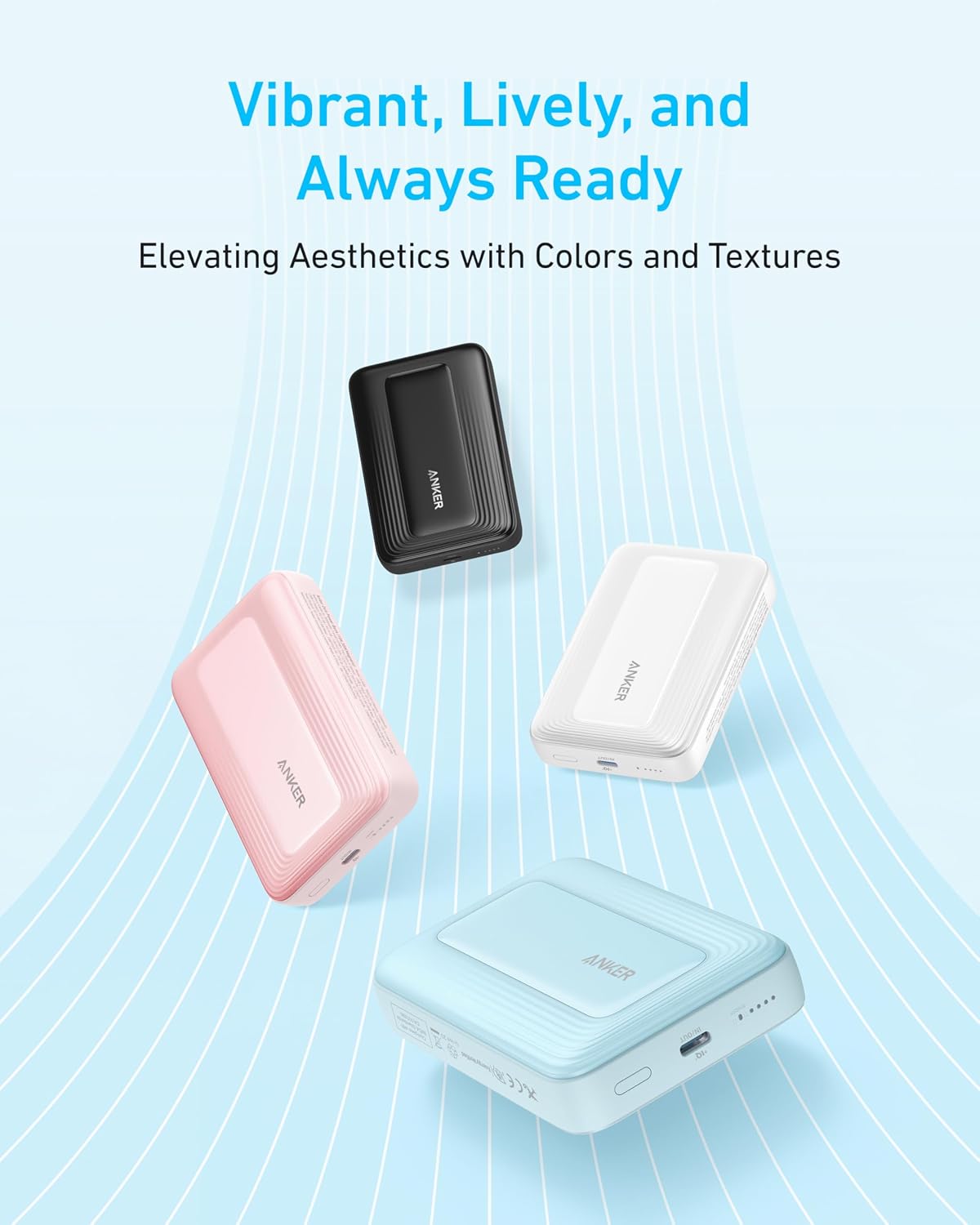 Anker Zolo Magnetic Power Bank,10,000mAh Magsafe Portable Charger | Compact Wireless Battery Pack with 30W Max Fast Charging, Skin-Friendly and Durable Design for Travel